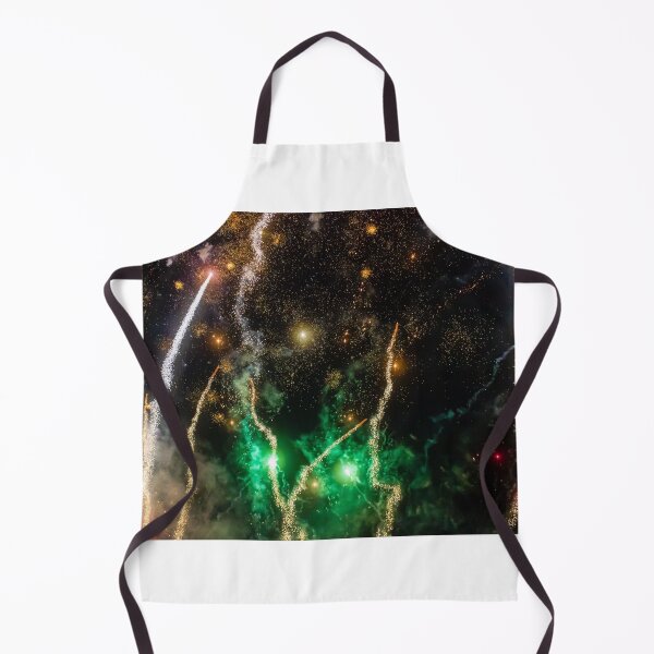 Item preview, Night Fireworks Show With Bright Spark Trails And Smoke Illumination Against The Dark Sky designed and sold by Nmallia.
