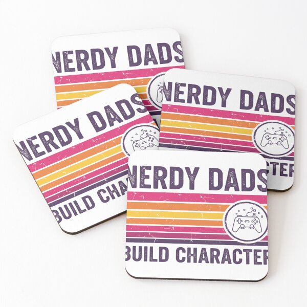 Item preview, Nerdy Dads Build Character Retro Gamer Father Apparel designed and sold by JMDesignHub.