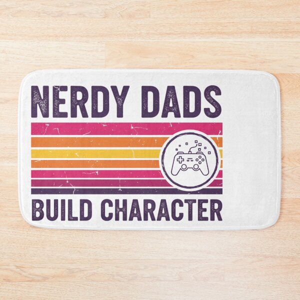 Item preview, Nerdy Dads Build Character Retro Gamer Father Apparel designed and sold by JMDesignHub.