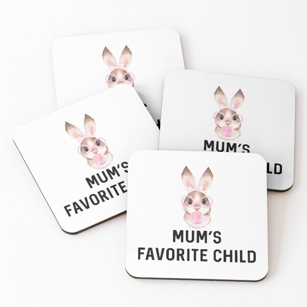Item preview, Mum's Favorite Child Rabbit Mother's Day UK Sassy Easter Bunny Gift Rabbits Lover Birthday designed and sold by DogLover332.