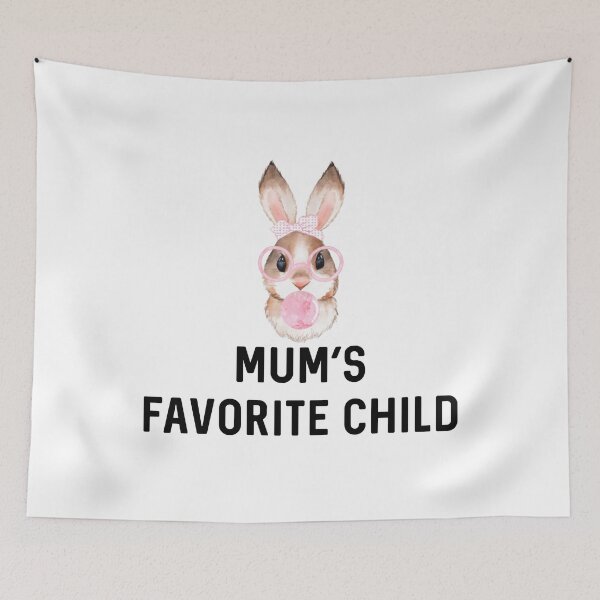 Item preview, Mum's Favorite Child Rabbit Mother's Day UK Sassy Easter Bunny Gift Rabbits Lover Birthday designed and sold by DogLover332.