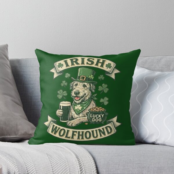 Item preview, St. Patrick’s Day - Irish Wolfhound designed and sold by HeyyItsNikki.