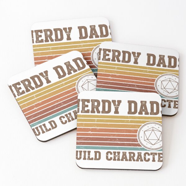 Item preview, Nerdy Dads Build Character RPG D20 Gamer Dad designed and sold by JMDesignHub.