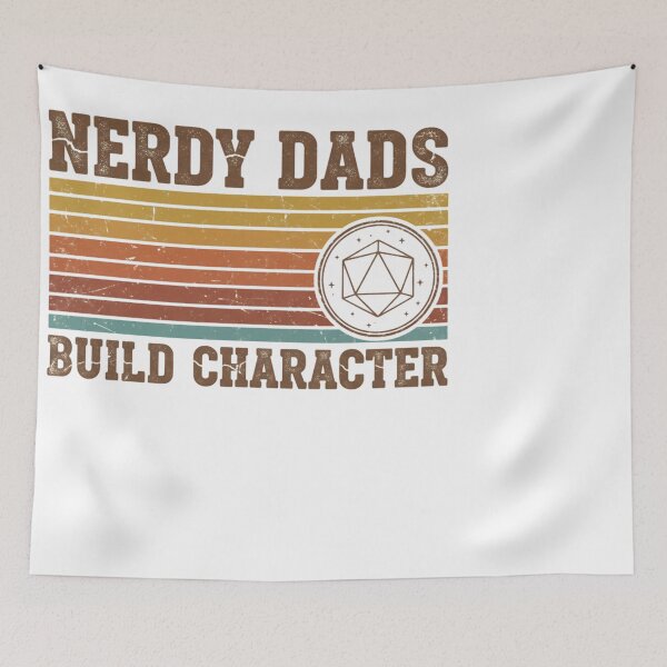 Item preview, Nerdy Dads Build Character RPG D20 Gamer Dad designed and sold by JMDesignHub.