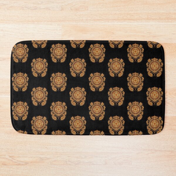 Item preview, Golden Mandala Majesty – Ornate Bohemian Luxury Ornament on Black designed and sold by AZPrintz.