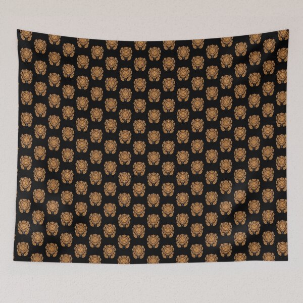 Item preview, Golden Mandala Majesty – Ornate Bohemian Luxury Ornament on Black designed and sold by AZPrintz.