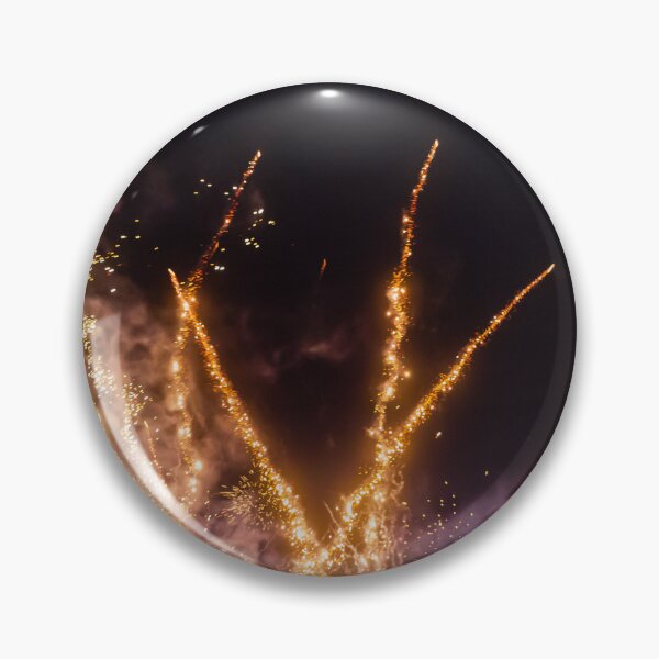 Item preview, Night Fireworks Show With Bright Spark Trails And Smoke Illumination Against The Dark Sky designed and sold by Nmallia.