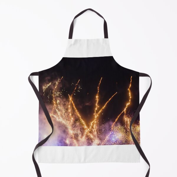Item preview, Night Fireworks Show With Bright Spark Trails And Smoke Illumination Against The Dark Sky designed and sold by Nmallia.