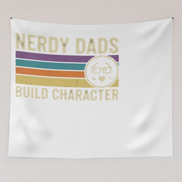 Item preview, Retro Nerdy Dads Build Character Pixel Gamer Dad designed and sold by JMDesignHub.