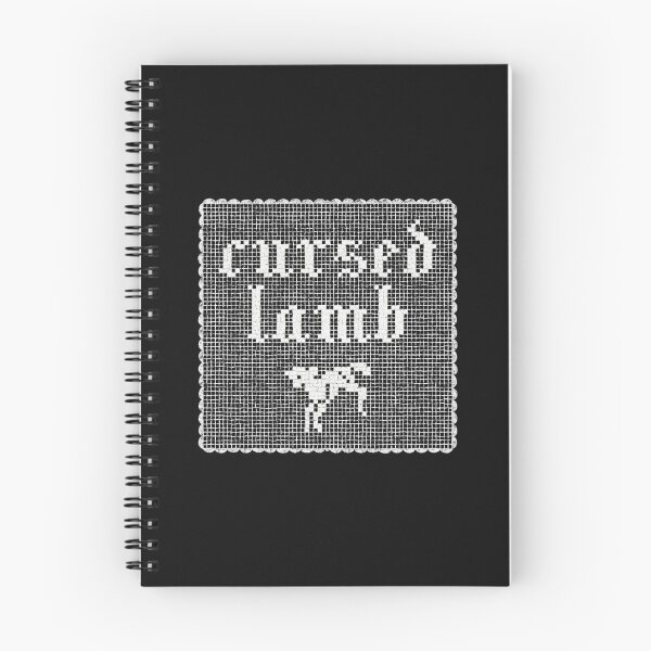 Item preview, Cursed Lamb filet crochet version (black bg) designed and sold by childoflamb.