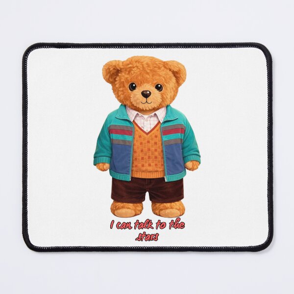 Item preview, Cute Astronomer Bear in Sweater Vest - Retro Astrophysics Nerd Art ? designed and sold by CuteBear87.
