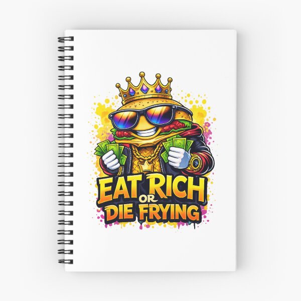 Item preview, Eat Rich or Die Frying Burger designed and sold by RetroRespect.