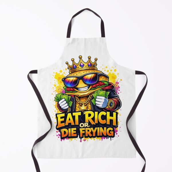Item preview, Eat Rich or Die Frying Burger designed and sold by RetroRespect.