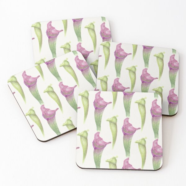Item preview, Watercolor Sarracenia Pattern – Carnivorous Botanical & Dark Academia Design designed and sold by paintingbetween.