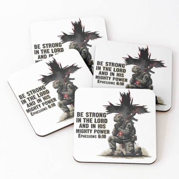 Item preview, Be Strong In The Lord Soldier Prayer Ephesians 6:10 Christi designed and sold by JMDesignHub.