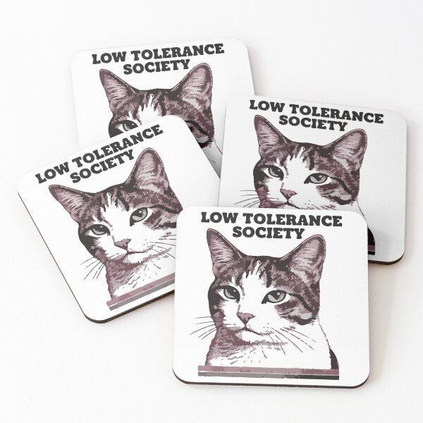 Item preview, Low Tolerance Society Cat Shirt – Funny Introvert Sarcastic Cat Design designed and sold by Design-Pro-21.