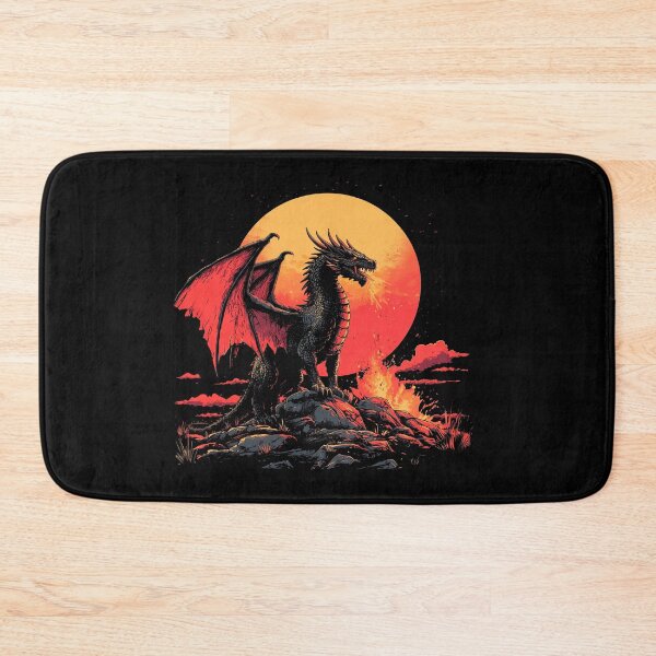 Item preview, Blood Moon Dragon – Dark Fantasy Fire T-Shirt designed and sold by PSYNOVA.