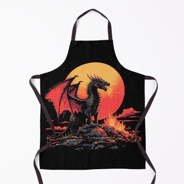 Item preview, Blood Moon Dragon – Dark Fantasy Fire T-Shirt designed and sold by PSYNOVA.