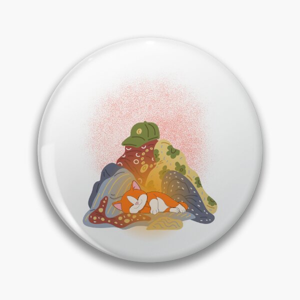 Item preview, An orange tiger cat sleeping in the fresh laundry after a day of zooming designed and sold by LavenderChill04.