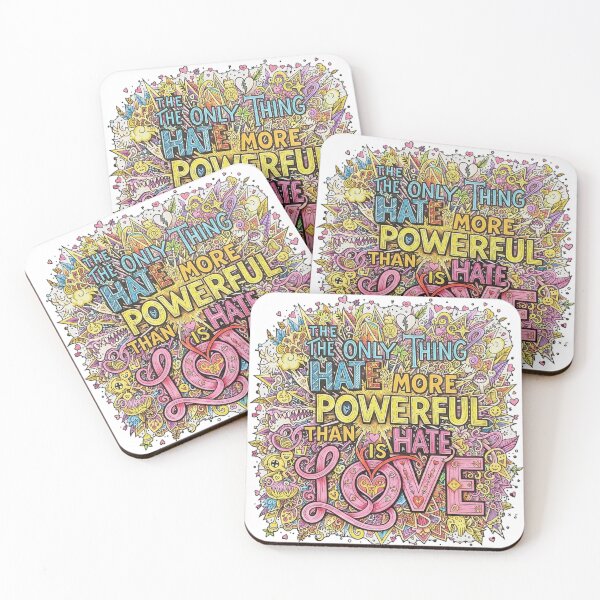 Item preview, The Only Thing More Powerful Than Hate is Love designed and sold by sicoonstore.