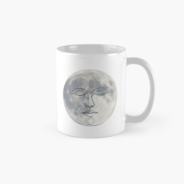 Item preview, Celestial Moon with Face Illustration designed and sold by Milipino.