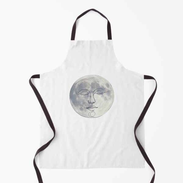 Item preview, Celestial Moon with Face Illustration designed and sold by Milipino.