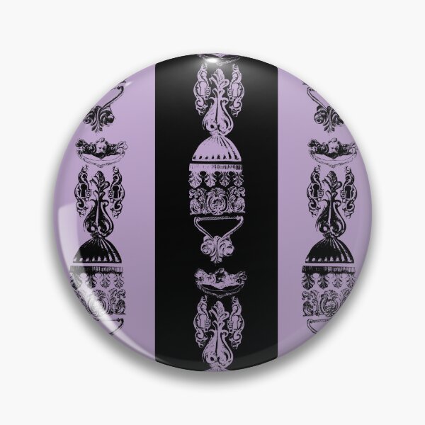 Item preview, Antique Furniture Decorations Wide Stripe Mauve & Black designed and sold by Digitalmyth's Designs.