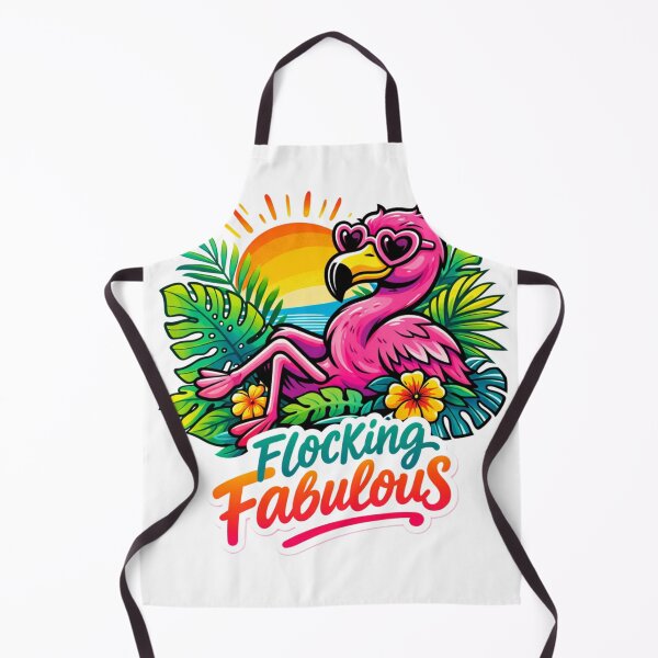 Item preview, Flocking Fabulous Tropical Flamingo designed and sold by RetroRespect.