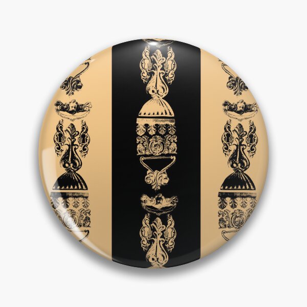 Item preview, Antique Furniture Decorations Wide Stripe Gold & Black designed and sold by Digitalmyth's Designs.