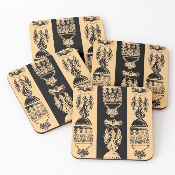 Item preview, Antique Furniture Decorations Wide Stripe Gold & Black designed and sold by Digitalmyth's Designs.
