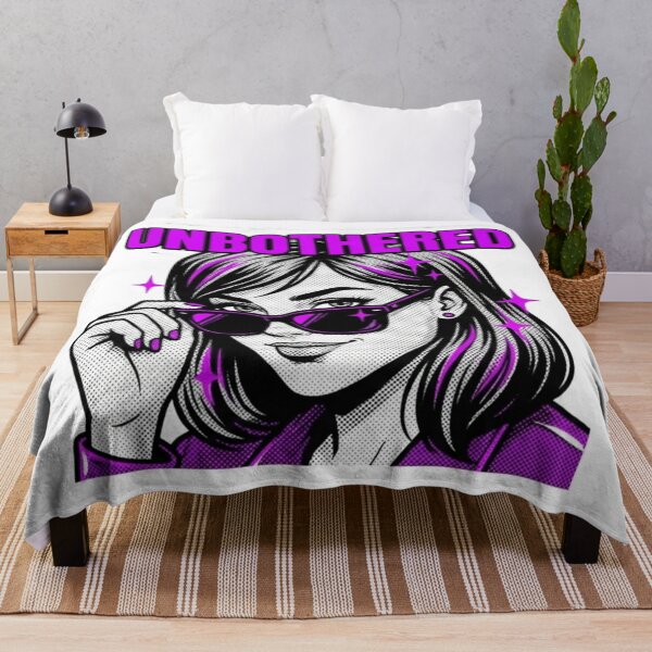 Item preview, Unbothered Violet Pop Icon designed and sold by lorand-designs.