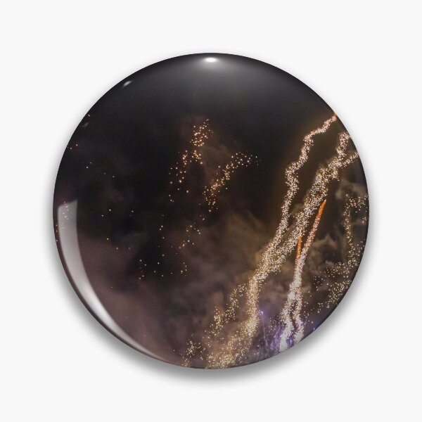 Item preview, Night Fireworks Show With Bright Spark Trails And Smoke Illumination Against The Dark Sky designed and sold by Nmallia.