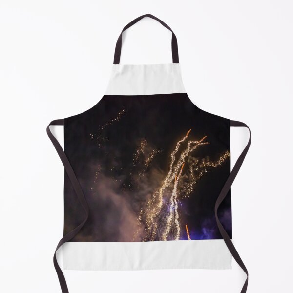 Item preview, Night Fireworks Show With Bright Spark Trails And Smoke Illumination Against The Dark Sky designed and sold by Nmallia.