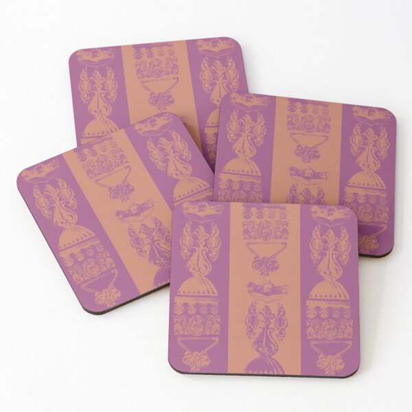 Item preview, Antique Furniture Decorations Wide Stripe Mauve & Rose Gold designed and sold by Digitalmyth's Designs.