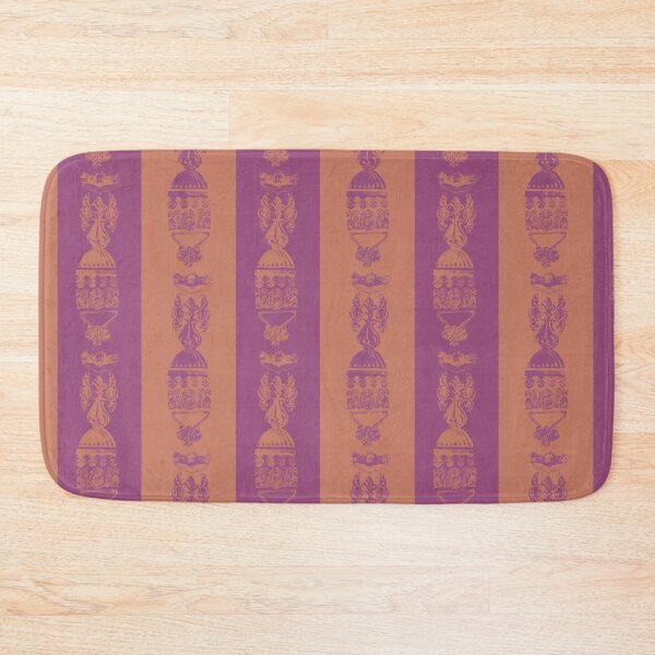 Item preview, Antique Furniture Decorations Wide Stripe Mauve & Rose Gold designed and sold by Digitalmyth's Designs.
