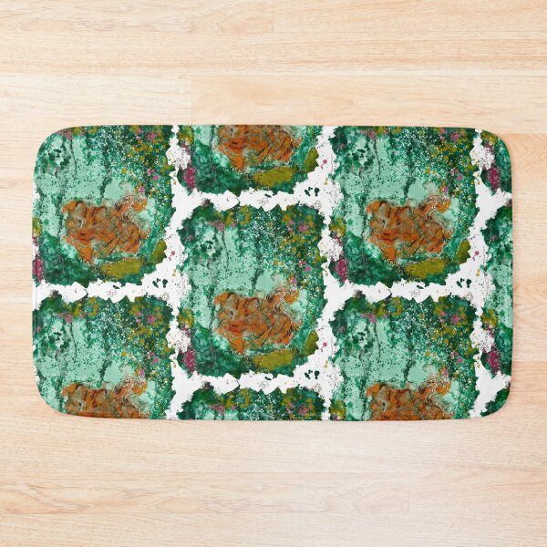 Item preview, Tiger in the Jungle - Watercolor Green Foliage Splatter Adventure designed and sold by TheArtOfTreble.