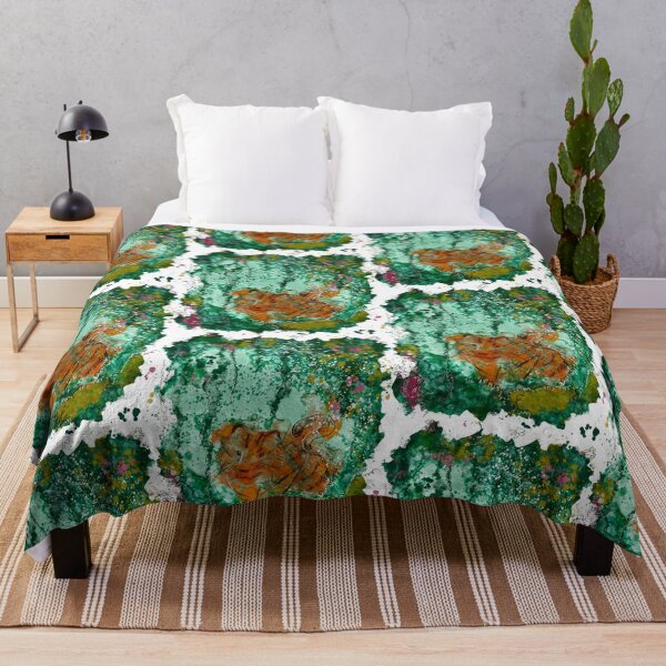 Item preview, Tiger in the Jungle - Watercolor Green Foliage Splatter Adventure designed and sold by TheArtOfTreble.