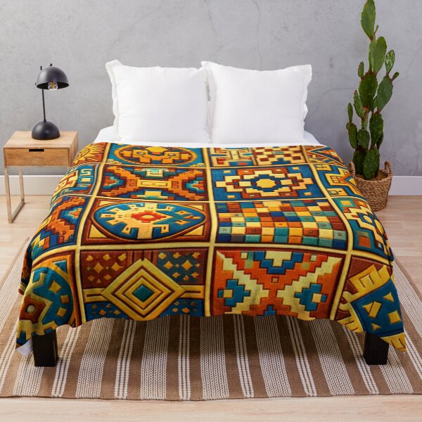 Item preview, Indian Block Print Floral Pattern - Traditional Textile designed and sold by Myra365Art.