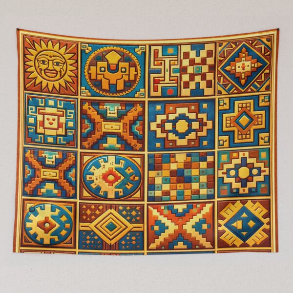 Item preview, Indian Block Print Floral Pattern - Traditional Textile designed and sold by Myra365Art.