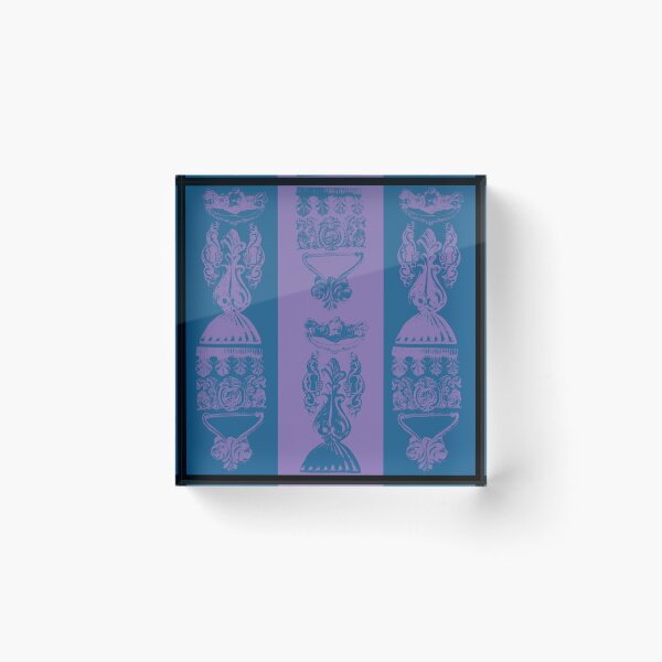 Item preview, Antique Furniture Decorations Wide Stripe Purple & Blue designed and sold by Digitalmyth's Designs.
