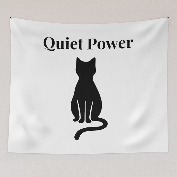 Item preview, Quiet Power Cat Shirt – Minimalist Black Cat Silhouette Graphic Tee designed and sold by Design-Pro-21.