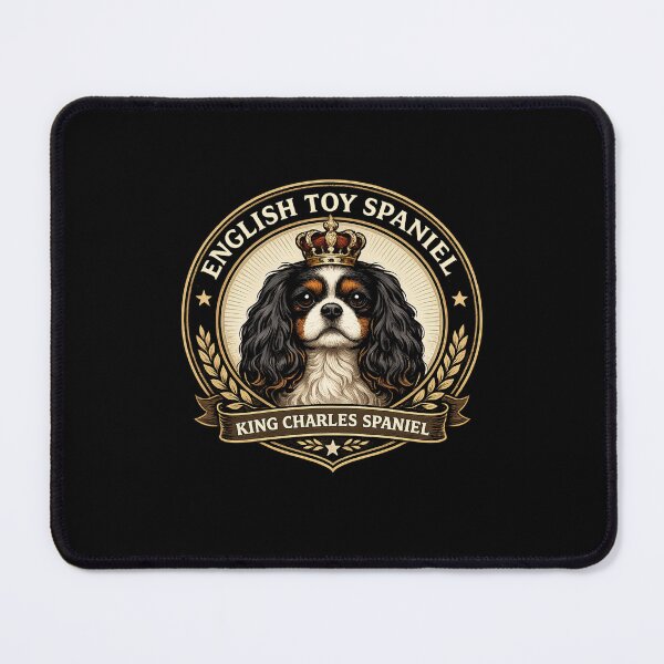 Item preview, English Toy Spaniel Royal Crest – King Charles Spaniel Crown Emblem designed and sold by EuropeanPrints.