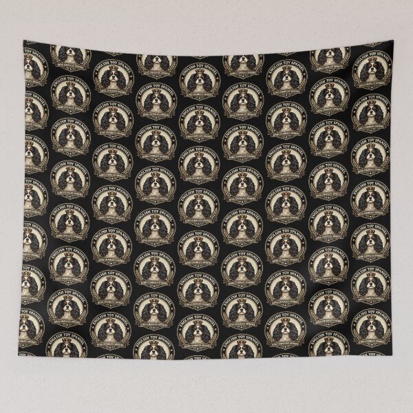 Item preview, English Toy Spaniel Royal Crest – King Charles Spaniel Crown Emblem designed and sold by EuropeanPrints.
