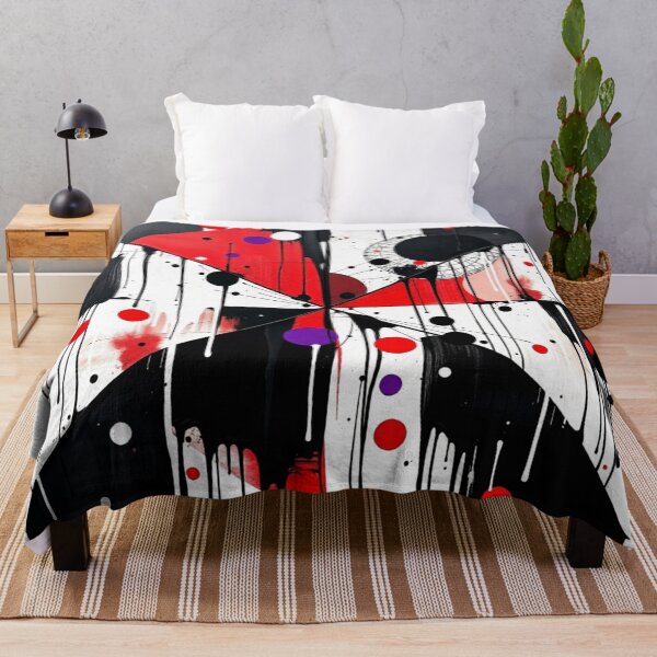 Item preview, crimson divide colorful geometric abstract design designed and sold by SmashingDeals.