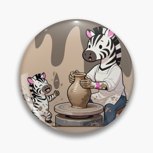 Item preview, Pottery Studio Zebra designed and sold by ZebraDazzleDesigns.