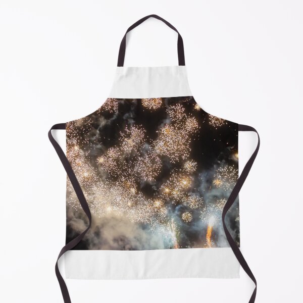 Item preview, Night Fireworks Show With Bright Spark Trails And Smoke Illumination Against The Dark Sky designed and sold by Nmallia.