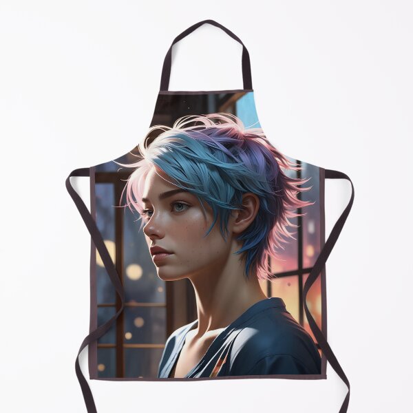 Item preview, Supernova tenderness: A portrait in cyber-chic style designed and sold by KunstGeist.