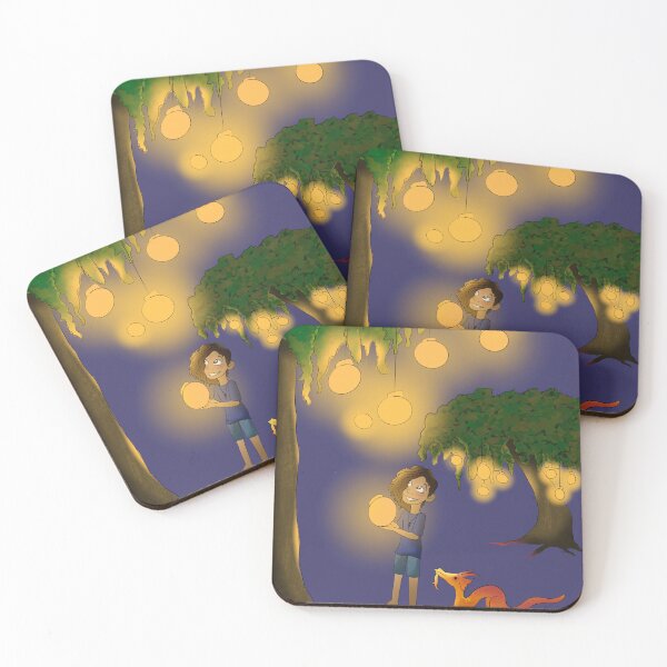 Item preview, Glowing Lantern Jungle - Child Adventure in Enchanted Forest with Orbs designed and sold by TheArtOfTreble.