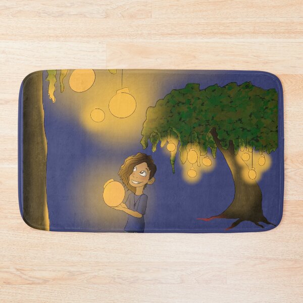 Item preview, Glowing Lantern Jungle - Child Adventure in Enchanted Forest with Orbs designed and sold by TheArtOfTreble.