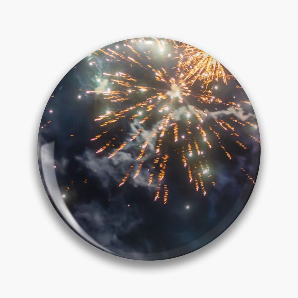 Item preview, Night Fireworks Show With Bright Spark Trails And Smoke Illumination Against The Dark Sky designed and sold by Nmallia.